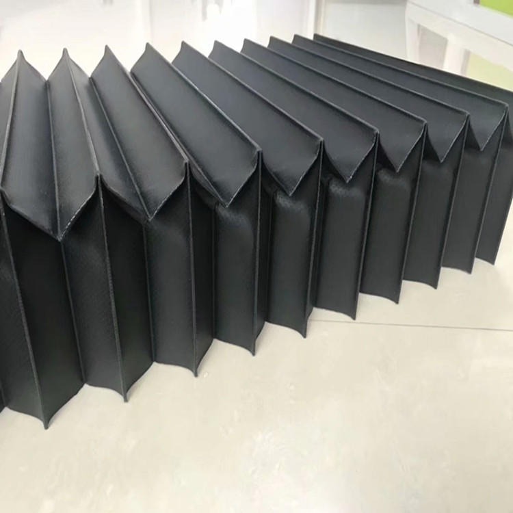 鑫姆迪克生产一字型PVC板支撑风琴防护罩 机床防尘护罩图片