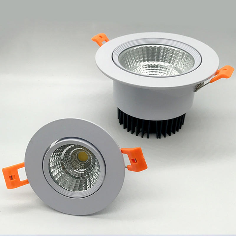 led天花灯 COB射灯筒灯 嵌入式天花灯 360度可调节聚光灯 30w瓦CREE 超麦图片