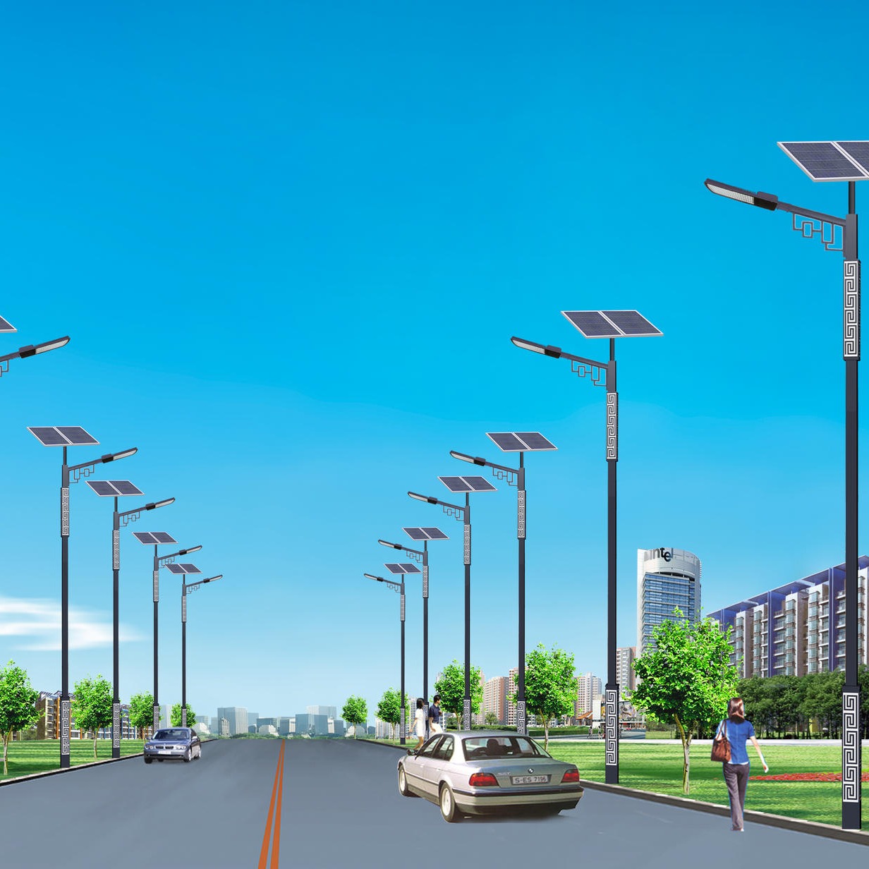 高新智慧LED太阳能路灯  LED太阳能路灯厂家  智慧太阳能路灯