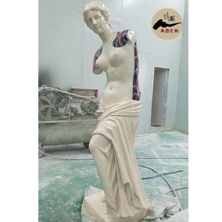 佰盛，断臂维纳斯雕塑，玻璃钢西方人物雕塑，女神维纳斯雕塑摆件图片