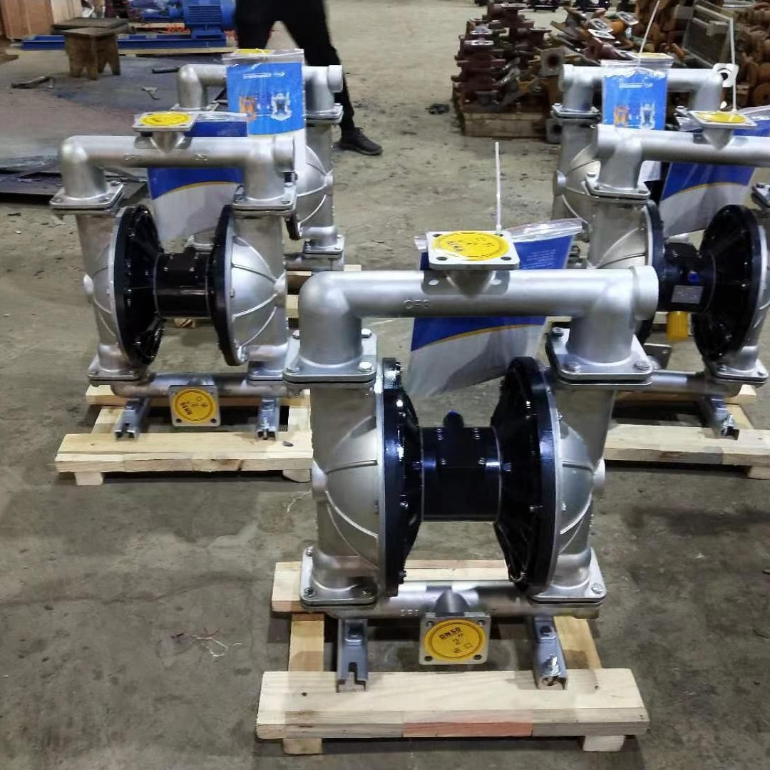 第三代气动隔膜泵 上海新型气动隔膜泵 厂家直供QBY3不锈钢气动隔膜泵