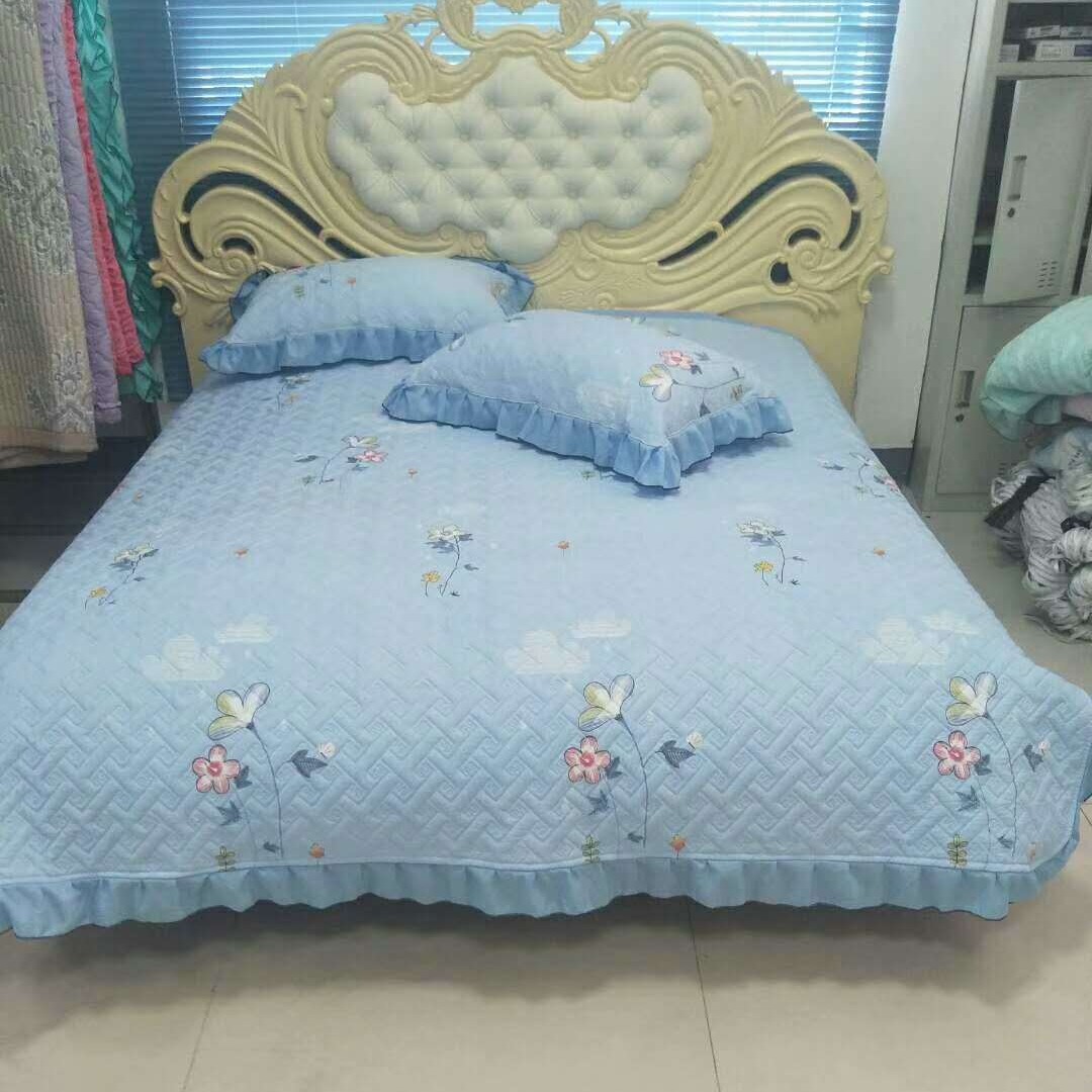 韩国床盖绗缝被三件套夏凉被单件被盖空调被欧式单双人水洗棉床罩图片