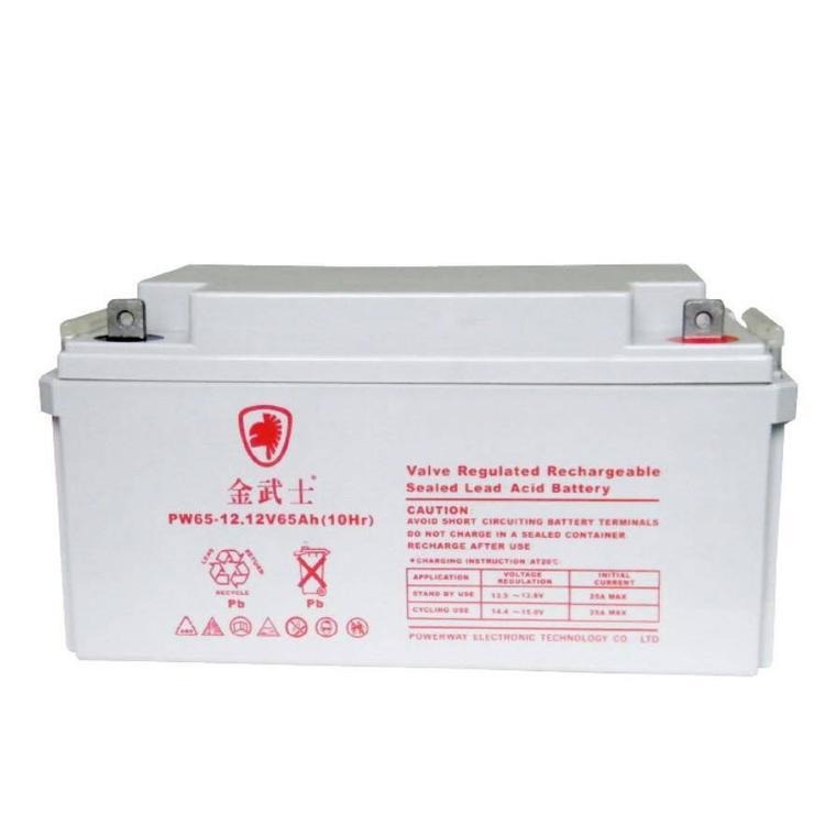 金武士蓄电池PW65-12 12V65AH铅酸免维护蓄电池 应急储能专用 原厂现货