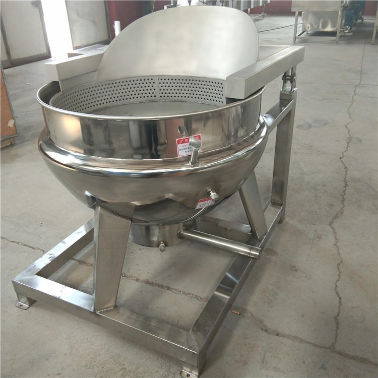 豆浆自动搅拌夹层锅 蒸汽加热煮肉锅 猪骨汤蒸汽锅 义康制造