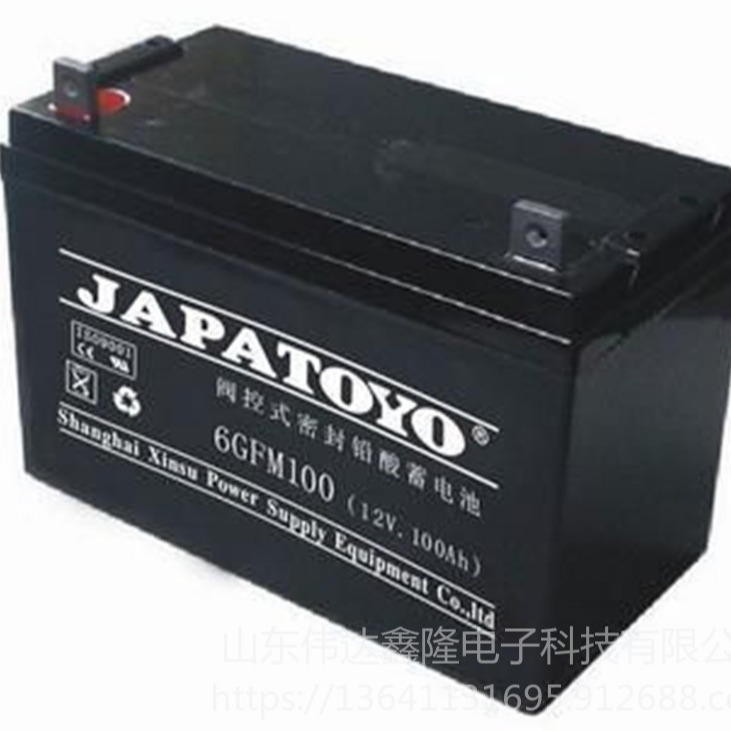JAPATOYO蓄电池促销6GFM100/12V100Ah直销东洋蓄电池代理商
