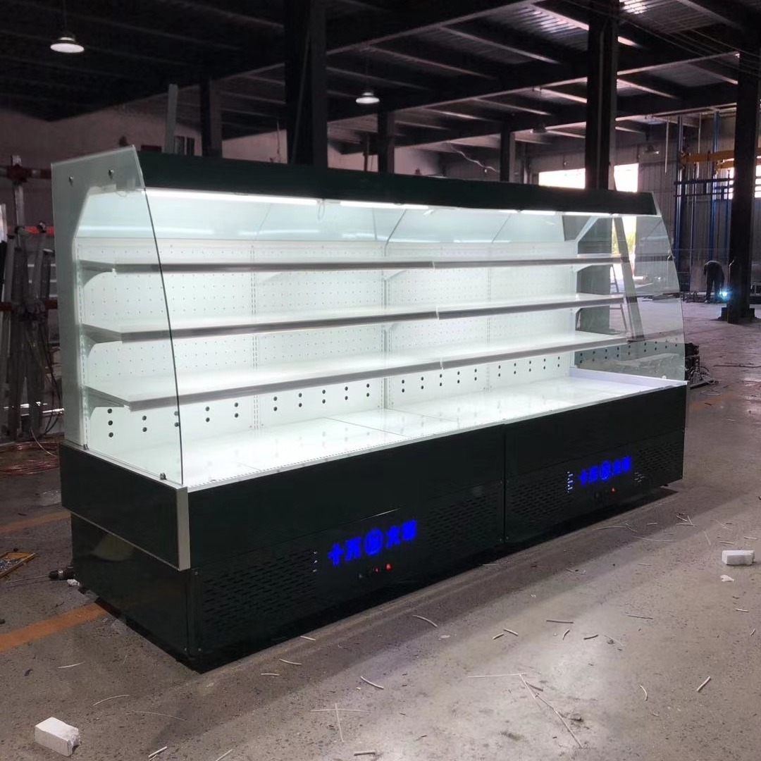 未来雪BKS-FMG-54-不锈钢风幕柜  水果保鲜柜  展示柜  商用喷雾串串冷柜   蔬菜水果店冷藏柜图片