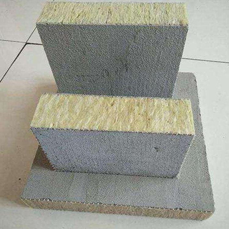 河北福洛斯厂家直销水泥岩棉复合板 机制岩棉复合板 600*600外墙岩棉复合板图片