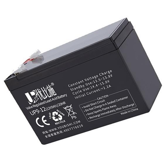 优比施蓄电池 UP9-1212V9AH 后备铅酸蓄电池 ups电源电池 厂家销售
