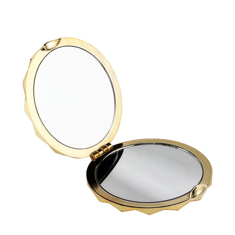 随身折叠化妆镜工厂定制异形塑胶镜子塑料双面镜子便携补妆化妆镜