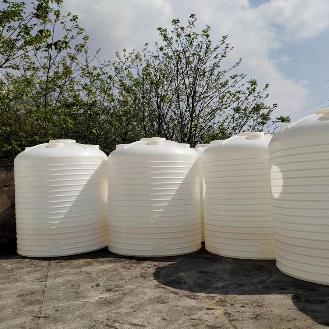 5吨耐酸碱化工塑料储罐 5立方PE平底塑胶桶聚乙烯储罐厂家