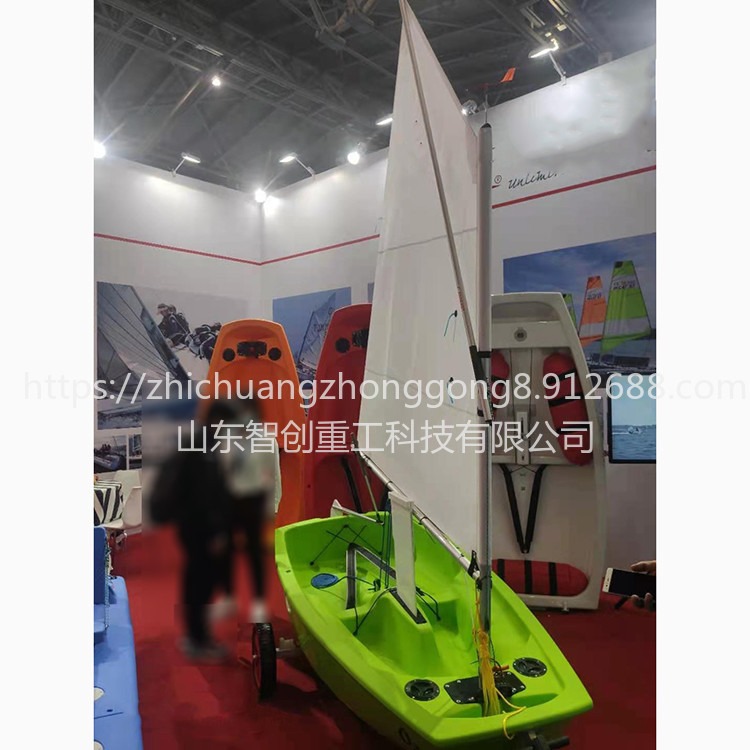 智创 zc-1  INCAT3.7 双体帆船 双体运动帆船旅游水上自行车游艇钓鱼艇