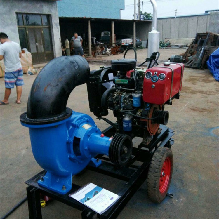 柴油机一体的水泵 农用小型柴油机水泵 自吸水泵图片