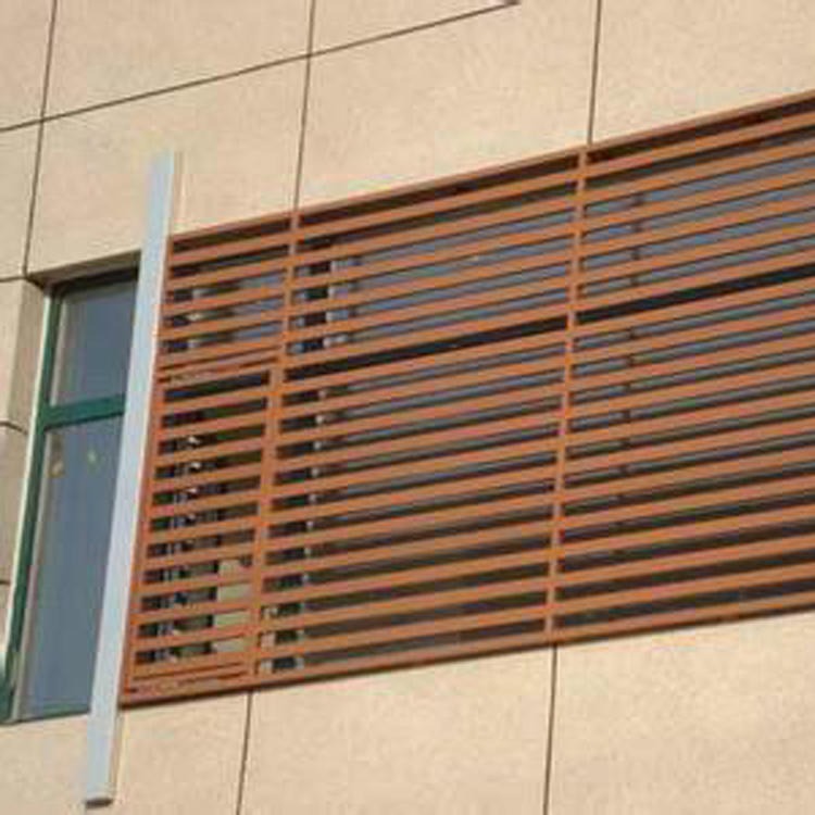 外墙防雨百叶窗 铝合金百叶窗 铝合金空调外机罩 防雨遮阳手动百叶窗 承接工程