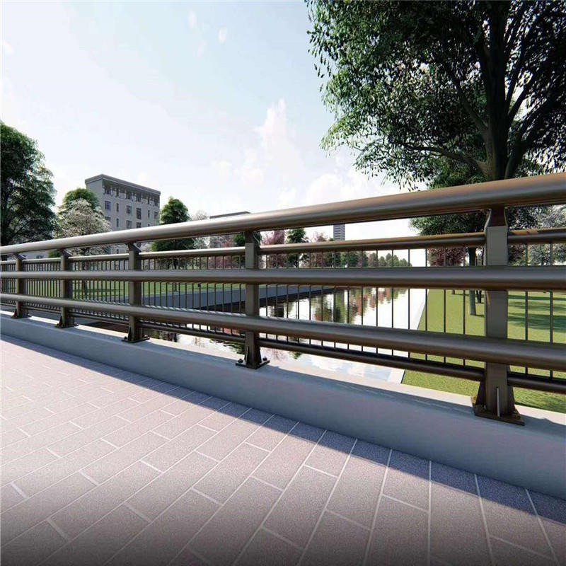 聚晟 生产安装 304道路灯光栏杆  河道桥梁护栏 201市政景观防撞护栏