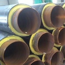 龙都供应 直埋式保温热水钢管 直埋保温供热钢管 DN500热力保温钢管