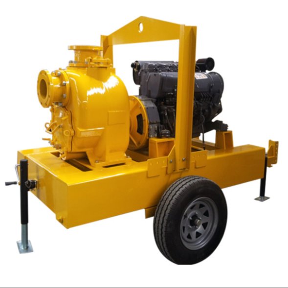 8寸500立方移动式柴油机排污泵  500立方柴油机移动泵车  柴油机强力自吸泵