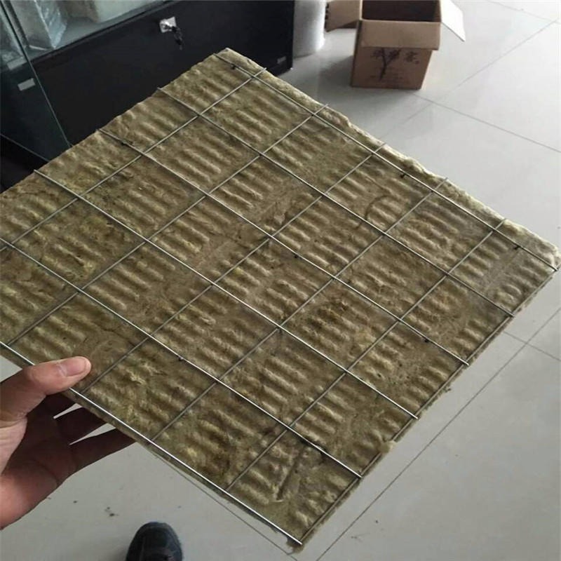 厂家生产岩棉插丝板 防火外墙插丝岩棉板 定做岩棉插丝板厚度图片