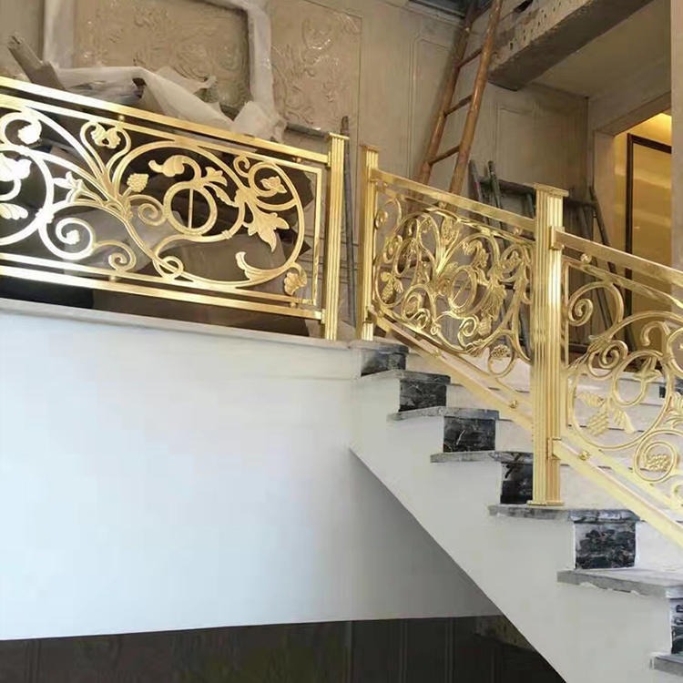 丽水欧式K金镂空雕刻铜雕花扶手各种类型的装修素材图片