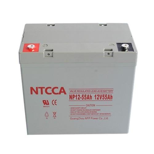 厂家直销 NTCCA蓄电池NPG55-12 耐普电池12v55AH 太阳能电池 数据机房用胶体后备电池