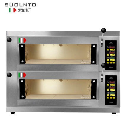 索伦托SK-2C4P电烤箱 披萨蛋糕面包大容量多功能二层四盘电烤炉