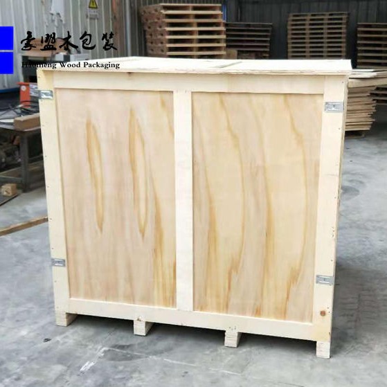 山东威海木质包装箱厂定制免熏蒸胶合板木箱外形美观