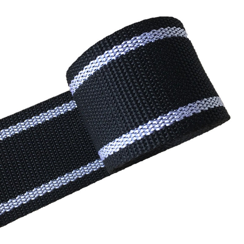 新珠织带厂家直销 高强织带 耐磨耐切割黑色大力码织带 套管PE织带 强拉力吊装安全防护带