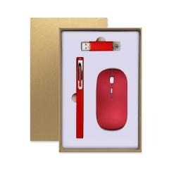 红素手机U盘无线鼠标笔商务三件套 100件起订不单独零售
