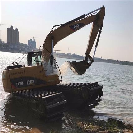 水陆挖掘机改装 水陆挖掘机浮箱 深水型浮箱 湖北兴勇