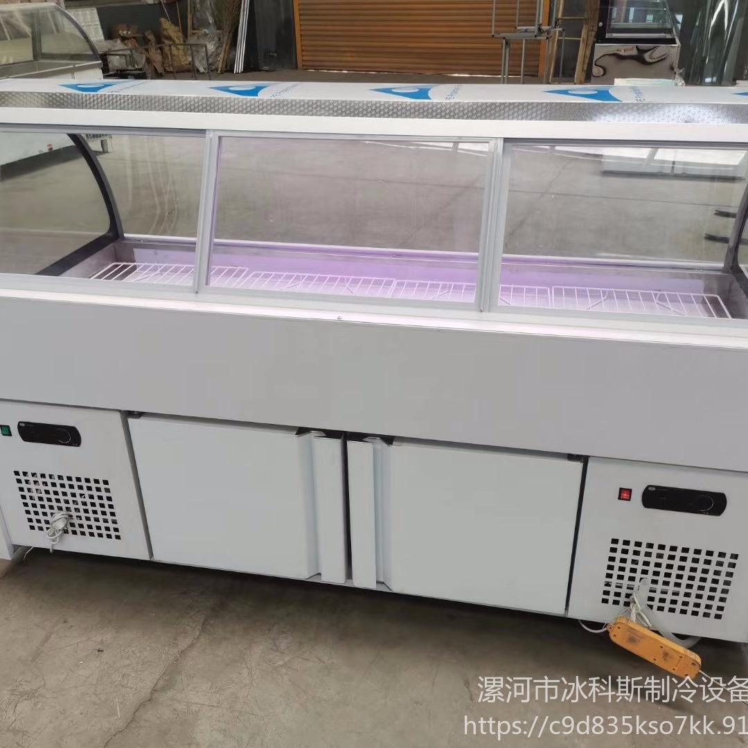 芜湖熟食柜价格  熟食柜厂家  拐角熟食柜图片   未来雪冷柜  WLX-SSG-59