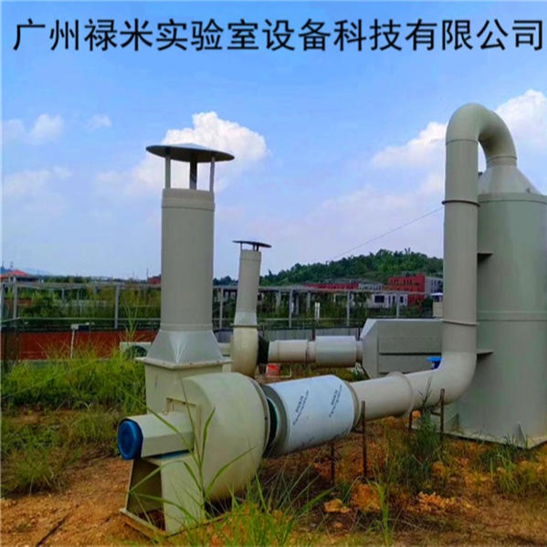 禄米 工业废气喷淋塔 实验室尾气水喷淋净化塔设备 LM-PLT4651