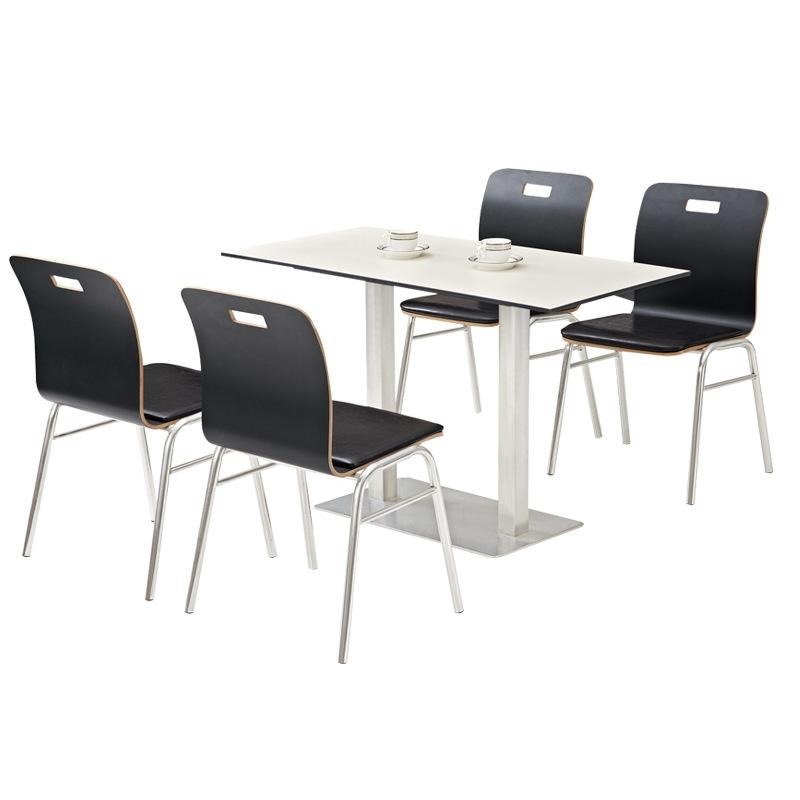 员工用餐餐桌椅 不锈钢食堂餐桌椅组合 尚邑家具STCZY-00059