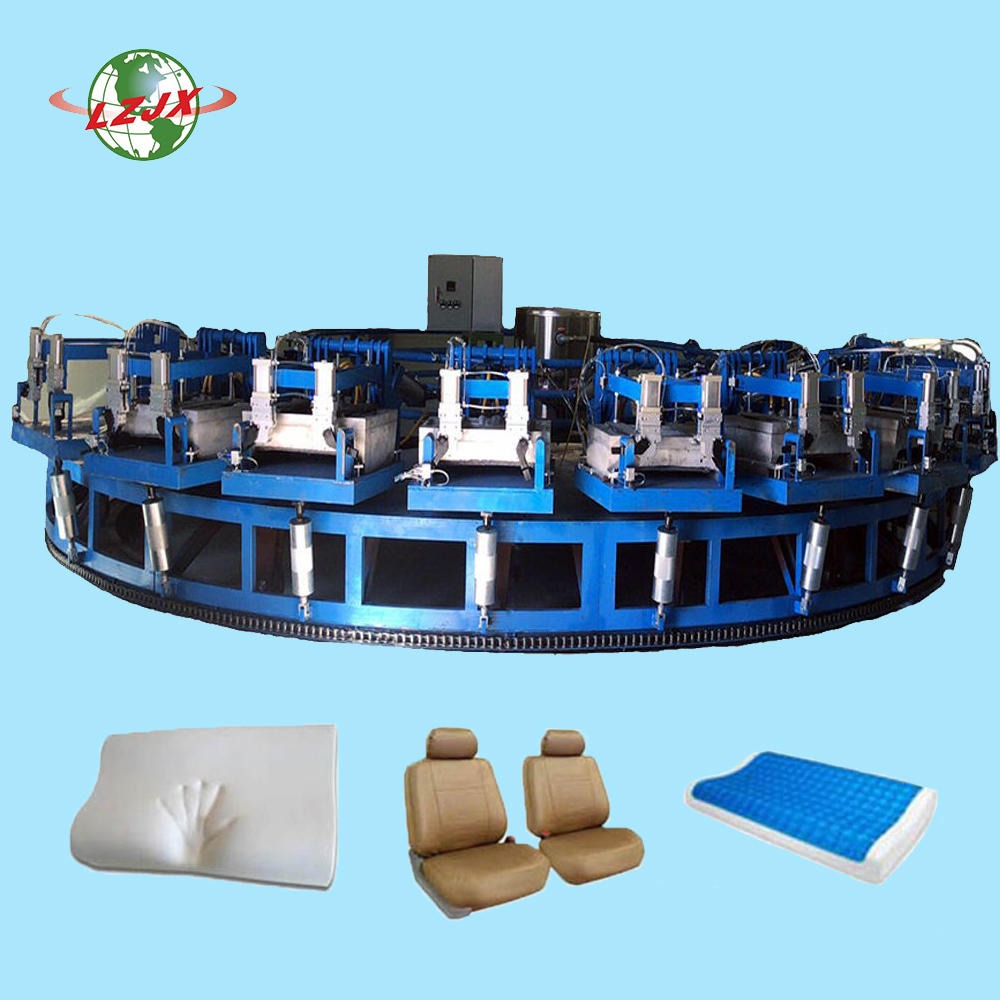 聚氨酯记忆枕头设备 定型棉发泡机全自动机器设备 PU圆盘线