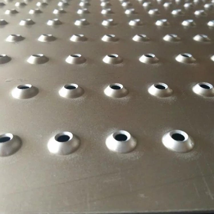 铝合金防滑板A5mm厚铝合金圆孔防滑板A威海车梯冲孔防滑踏步板