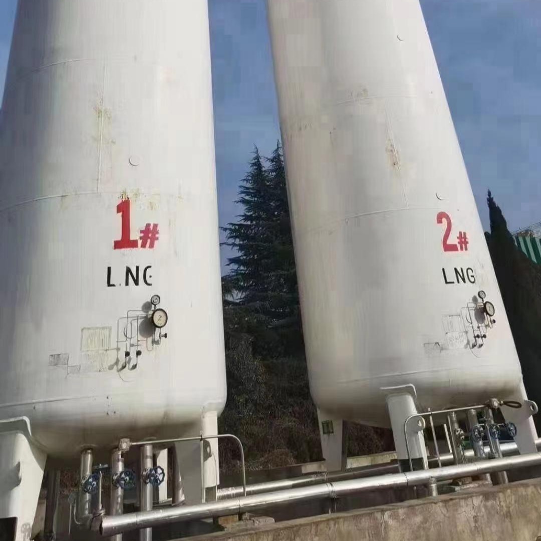 出售圣达因17年5月66立方立式储罐两台  手续齐  60立方12.6公斤压力站用LNG储罐  二手工业气体低温贮罐
