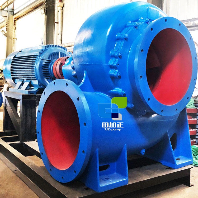 田加正批发 400HW-7柴油机蜗壳泵 16寸移动式柴油机混流泵  农田灌溉泵