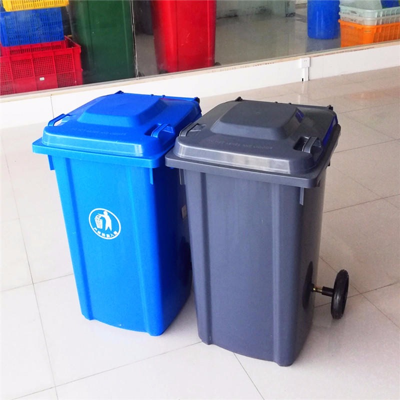 武汉户外环卫塑料垃圾桶塑料果皮箱塑料垃圾桶图片