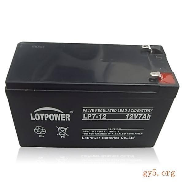 乐珀尔蓄电池LP7-12   厂家指定授权   乐珀尔蓄电池12V7AH  铅酸免维护蓄电池  UPS电源专用图片
