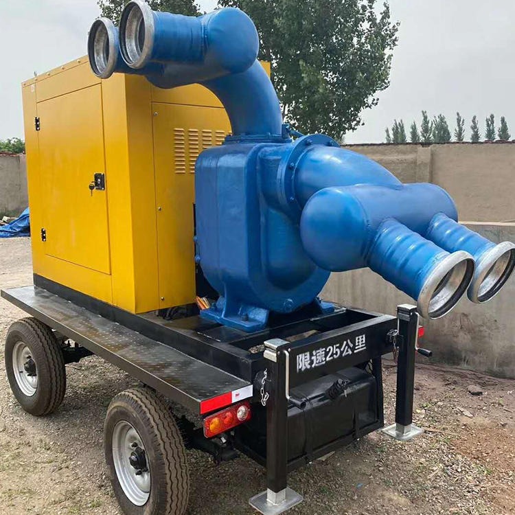 奥莱 移动式柴油水泵 农用灌溉轴流泵 抽水排洪轴流水泵