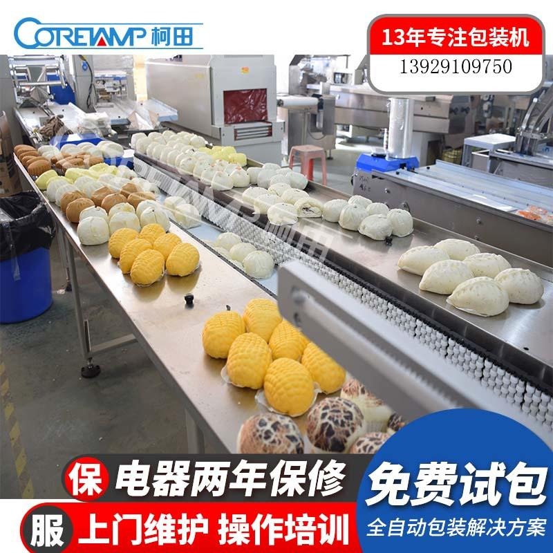 山东豆沙饼速冻包装机 自动化芝士糕点包装机 机械高速耐用图片