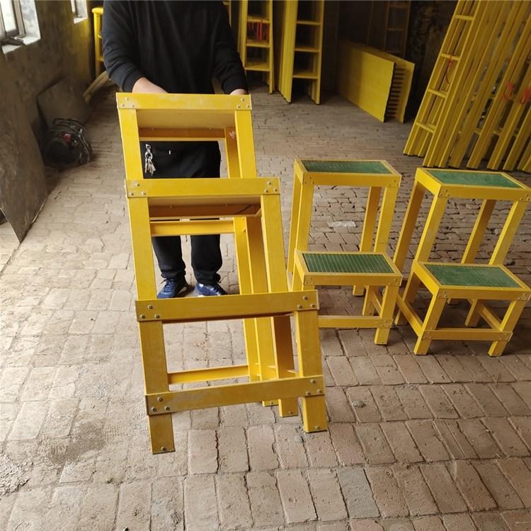 高压绝缘凳 二层电力专用玻璃钢双层登高凳 智科JYD 绝缘凳