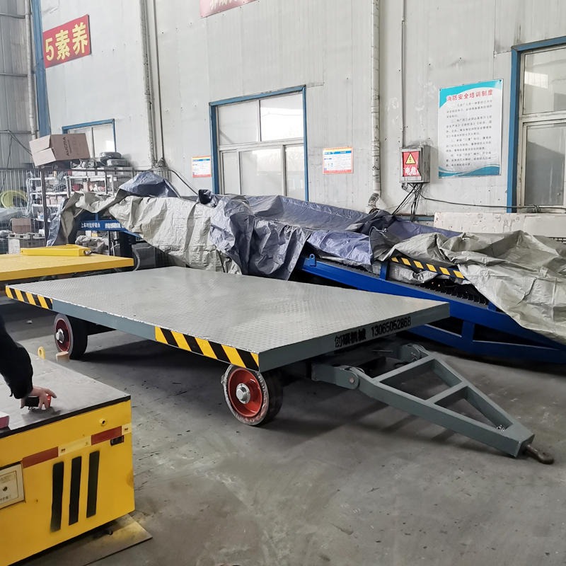 牵引平板拖车 重型工具托盘车 厂区货物运输平板车 创硕CSPC-8
