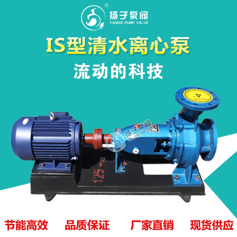 厂家直销 IS型单级离心泵 型号IS100-80-160离心清水泵 管道增压泵 循环泵厂家图片