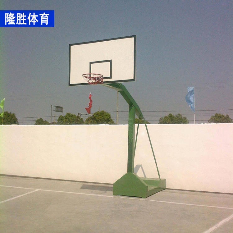 隆胜体育 篮球架厂家 移动式户外篮球架 学校训练标准室外篮球架批发