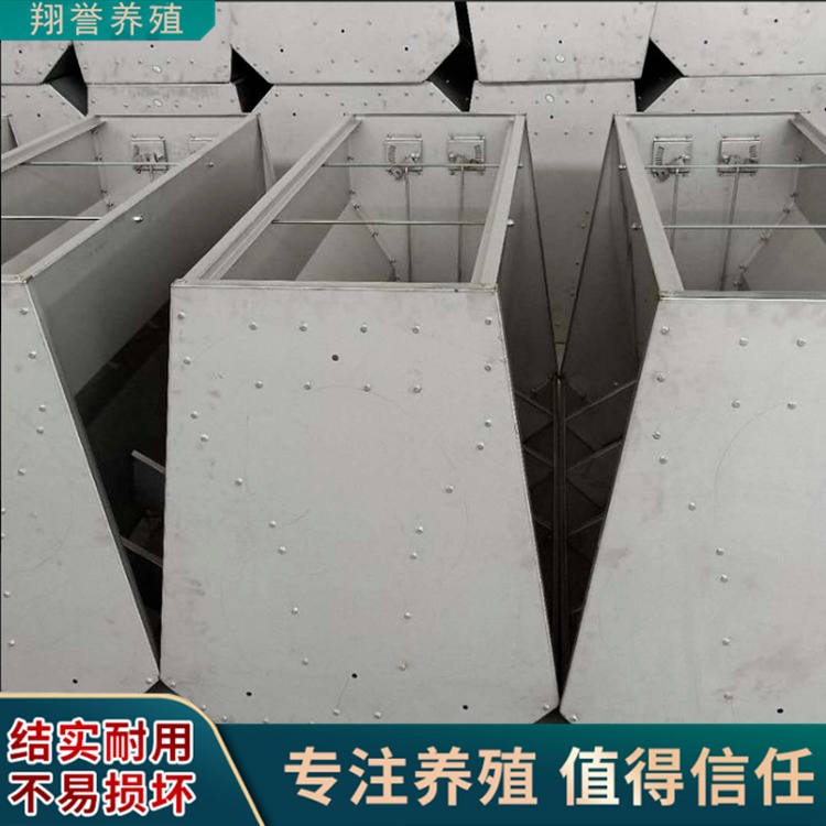育肥双面6孔猪料槽 保育10孔单面料槽 不锈钢定制料槽 沧州翔誉厂家