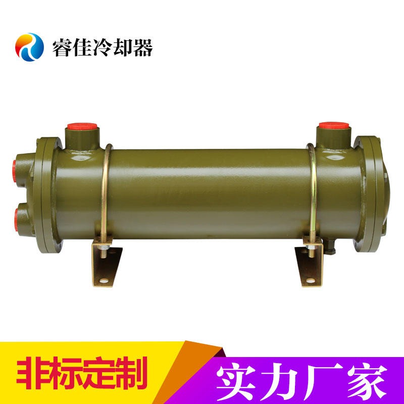 管壳式油散热器  睿佳OR250液压泵冷却器 减速机列管式冷却器图片