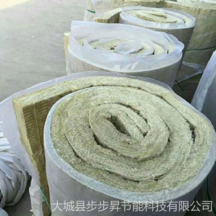防火岩棉卷毡     河北厂家现货供应铝箔贴面岩棉毡      定做铁丝网岩棉毡