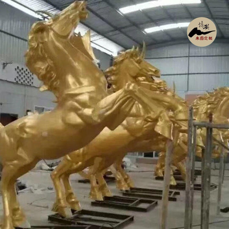佰盛 铸铜马雕塑模型 铜奔马雕塑厂家 阿拉伯战车铜雕塑定做