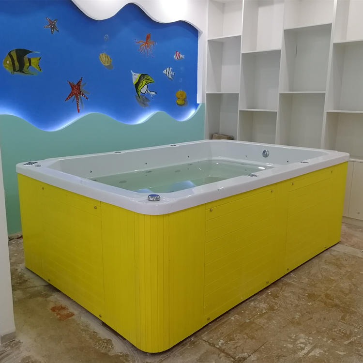 婴儿水育设备 婴儿游泳馆浴缸 医用单面玻璃游泳池