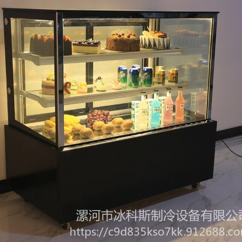 赣州风冷蛋糕展示柜 弧形生日蛋糕柜  直角甜品柜 开口西点柜  未来雪冷柜WLX-DGG-72图片