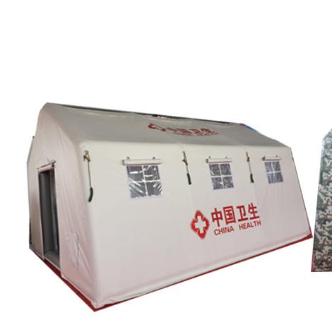 沧州天篷元帅30平米PVC充气医疗帐篷医用帐篷移动医院应急卫生帐篷